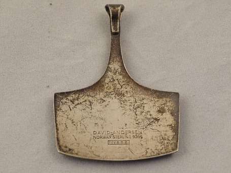 DAVID ANDERSEN Norway, pendentif spatule en argent