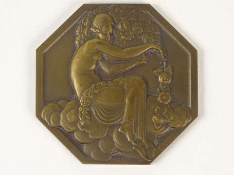 TURIN Pierre (1891-1968), médaille octogonale en 