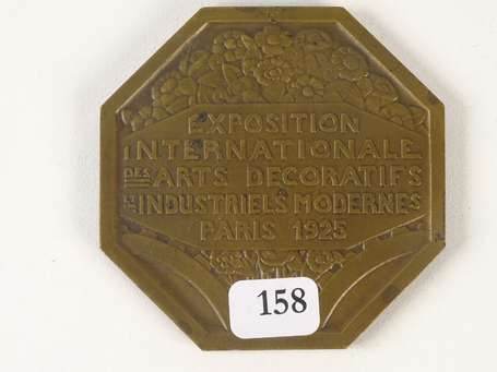 TURIN Pierre (1891-1968), médaille octogonale en 