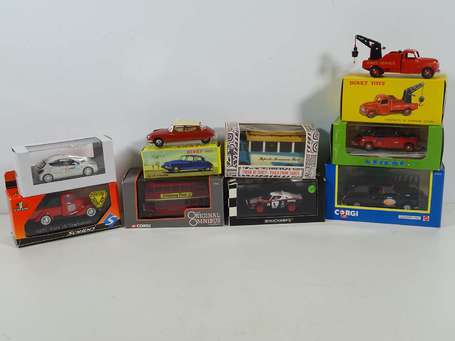 Diverses marques - lot de 8 voitures dont 2 dinky 