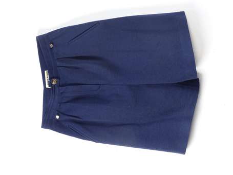 SONIA RYKIEL, short en jersey de laine bleu 