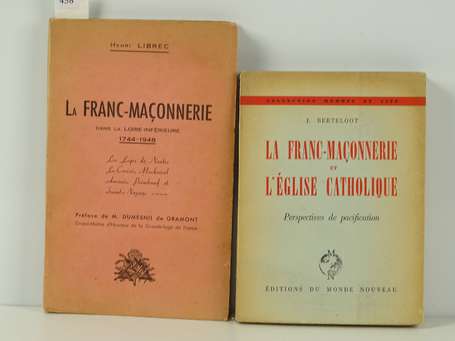 [FRANC-MAÇONNERIE] - Ensemble de 2 volumes : 