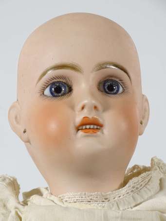 Bébé Jumeau - tête porcelaine, bouche ouverte, 