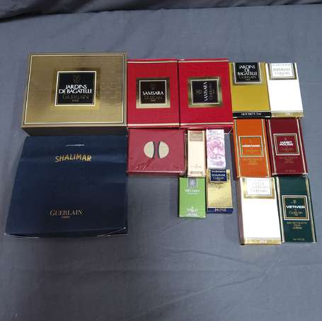 GUERLAIN Lot de 13 Flacons, miniatures et 