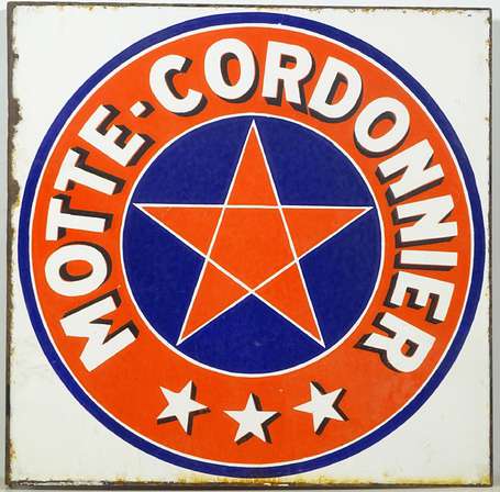 MOTTE-CORDONNIER Bière : Plaque émaillée 