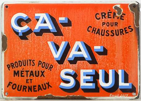 ÇA VA SEUL « Crème pour Chaussures » : Plaque 