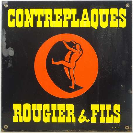 ROUGIER et FILS Contreplaqués : Plaque émaillée. E