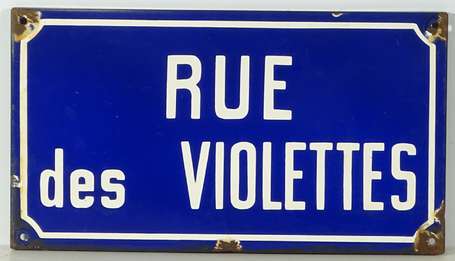 RUE DES VIOLETTES et RUE DES SOUPIRS : 2 Plaques 