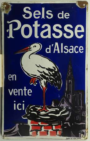 SELS DE POTASSE D'ALSACE « En Vente Ici » : Plaque