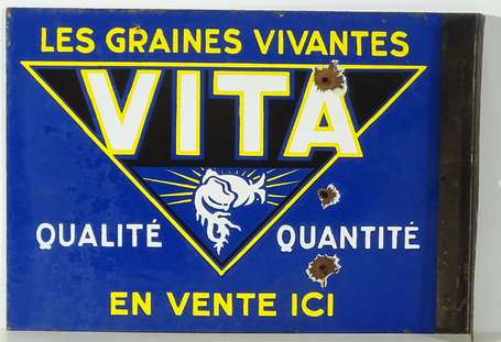 VITA « les Graines Vivantes » : Plaque émaillée 