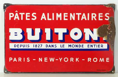 BUITONI « Pâtes Alimentaires » : Plaque émaillée 