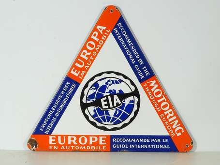 EIA / Europe en Automobile : Plaque émaillée 