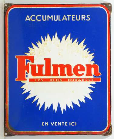 FULMEN Accumulateurs : Plaque émaillée plate à 