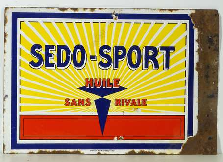 SEDO - SPORT « Huile sans Rivale » : Plaque 