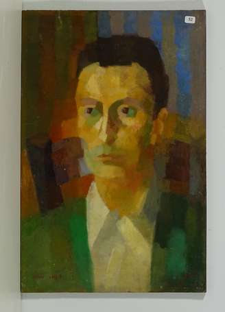 COLLOT Gerald (1927- ) Portrait d'homme Huile sur 