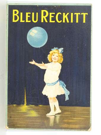 BLEU RECKITT : Panonceau lithographié illustré 