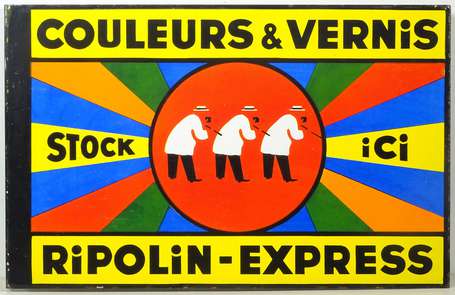RIPOLIN-EXPRESS « Couleurs et Vernis » : Plaque 