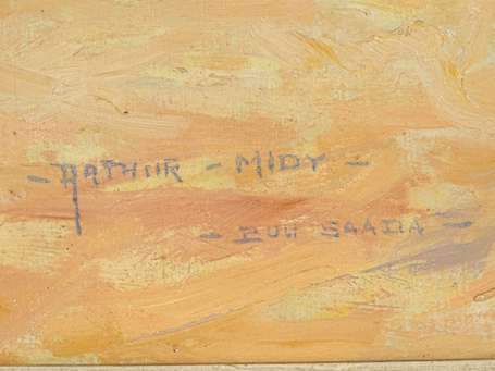 MIDY Arthur (1887-1944) - Por Saada - Le départ 