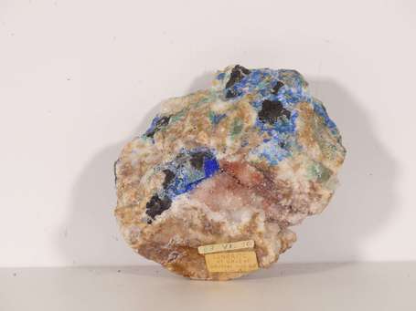 Linarite et Galène USA L. 14 cm, l. 12 cm, P. 1086