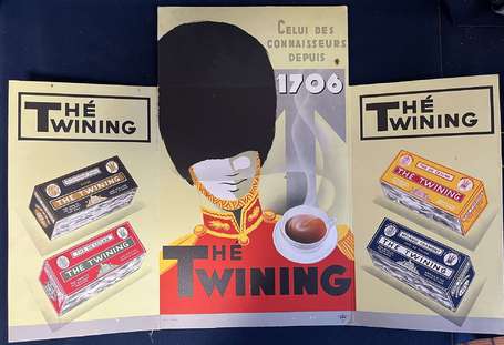 Thé TWINING - PLV publicitaire illustré , 