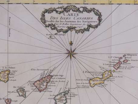 Carte des Iles Canaries dessée pour les journaux 