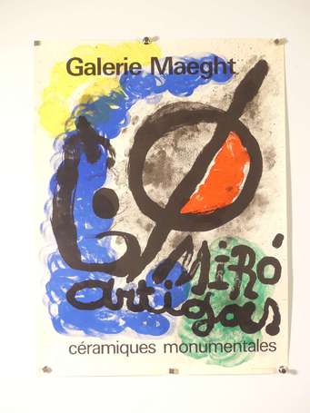 MIRO Juan - Affiche pour l'exposition céramiques 