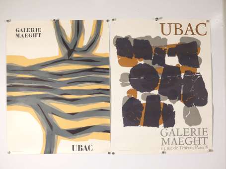 UBAC Raoul - 2 Affiches d'expositions à la galerie