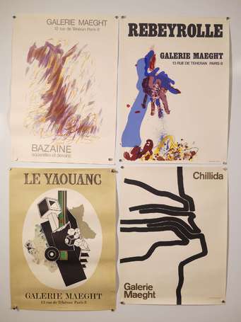 GALERIE MAEGHT - 8 affiches d'exposition dont : 