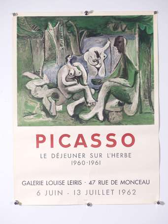 PICASSO Pablo - Le déjeuner sur l'herbe. Affiche 