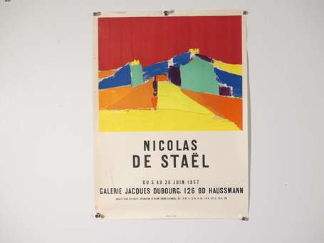 DE STAEL Nicolas - Affiche de l'exposition à la 