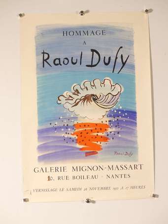 DUFY Raoul - Hommage Affiche de l'exposition à la 