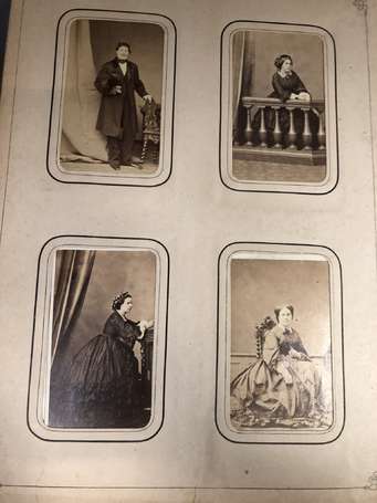 Album de Photos CDV , famille bourgeoise