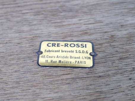 CRE-ROSSI - Guéridon en métal tubulaire et deux 