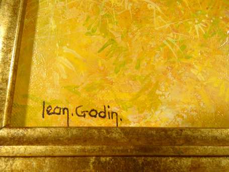 GODIN Jean (1943- )Village Huile sur toile signée 