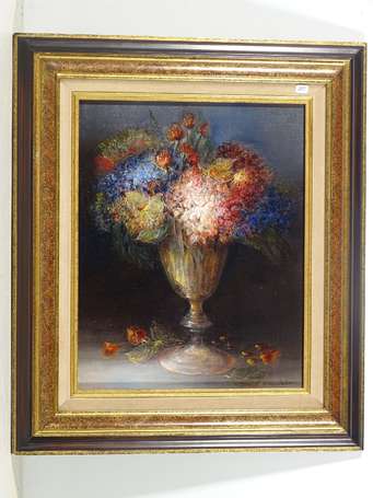 PASCALAUBIN Rose (1943- ) Bouquet de roses et 
