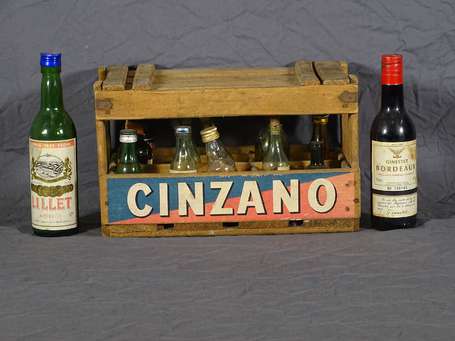 CINZANO : Petite caisses en bois à 15 