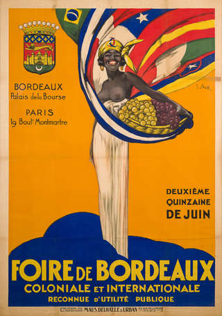 FOIRE DE BORDEAUX : Affiche lithographiée signée 