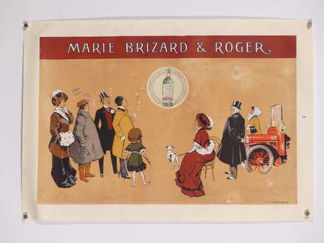 MARIE-BRIZARD et ROGER : Lithographie illustrée 