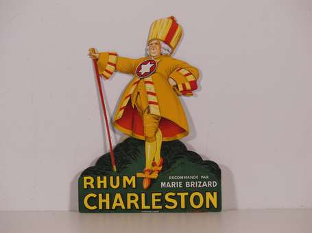 RHUM CHARLESTON : PLV lithographiée figurant le 