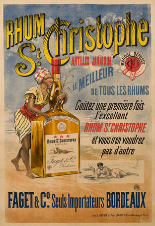 RHUM SAINT-CHRISTOPHE / Faget et Cie - Bordeaux : 