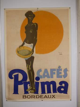 CAFÉS PRIMA /à Bordeaux : Affiche lithographiée 