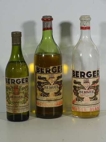 BERGER Pastis de Marseille : 3 Bouteilles 