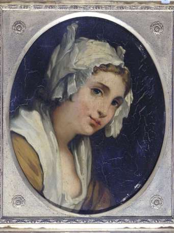 ECOLE FRANCAISE XIXème siècle - Portrait de jeune 