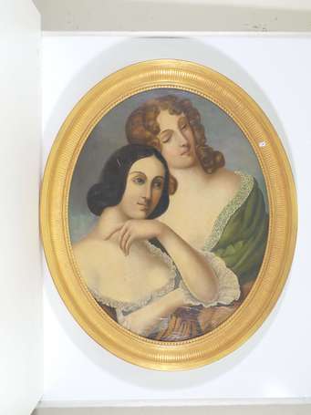 CHIP (XIXème siècle) Portrait de deux jeunes 