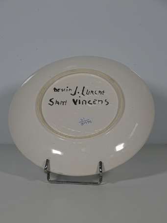 LURCAT Jean (1892-1966), Sant Vicens - Assiette en
