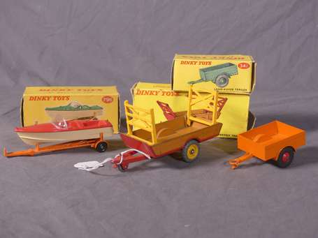 Dinky toys GB - 3 vehicules - Healey sport boat 