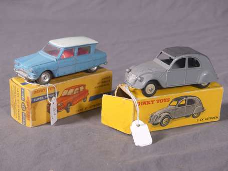 Dinky toys France - 2 véhicules - Citroen 2 ch 