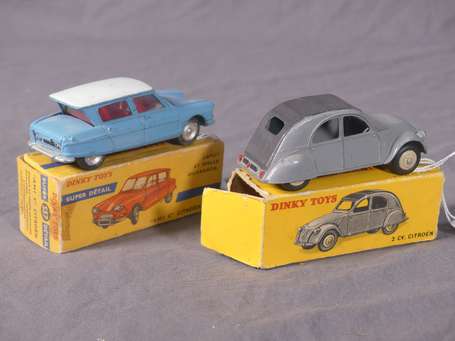 Dinky toys France - 2 véhicules - Citroen 2 ch 