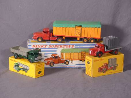 Dinky toys France -3 véhicules - Tracteur Willeme 