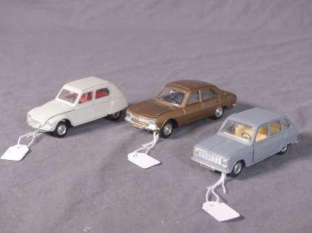 Dinky toys France Espagne - 3 véhicules - Citroen 